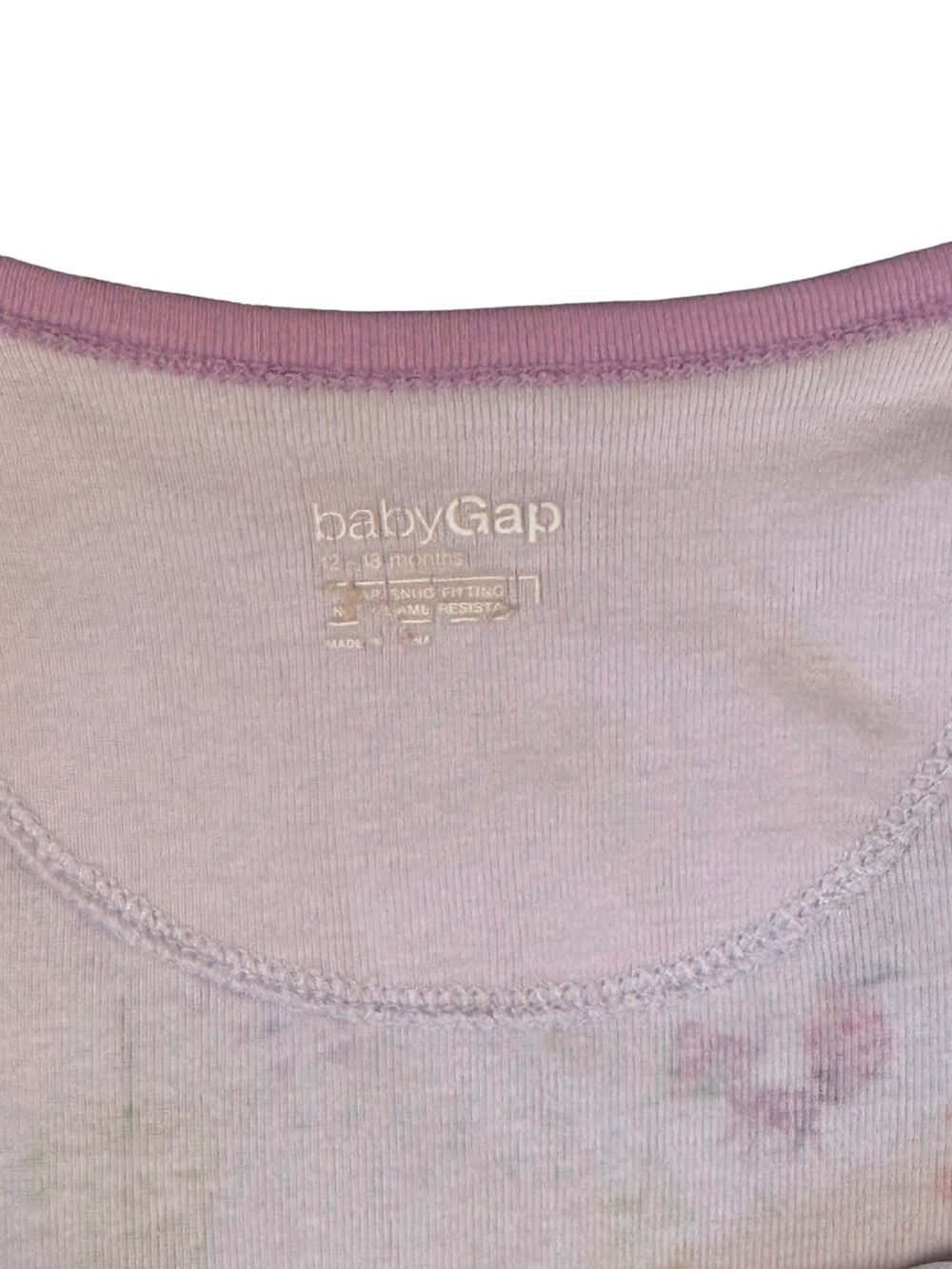 🌲 Baby Gap Pink Purple Unicorn Castle Woodland Princess Footed Sleeper 12-18M - Picture 4 of 5